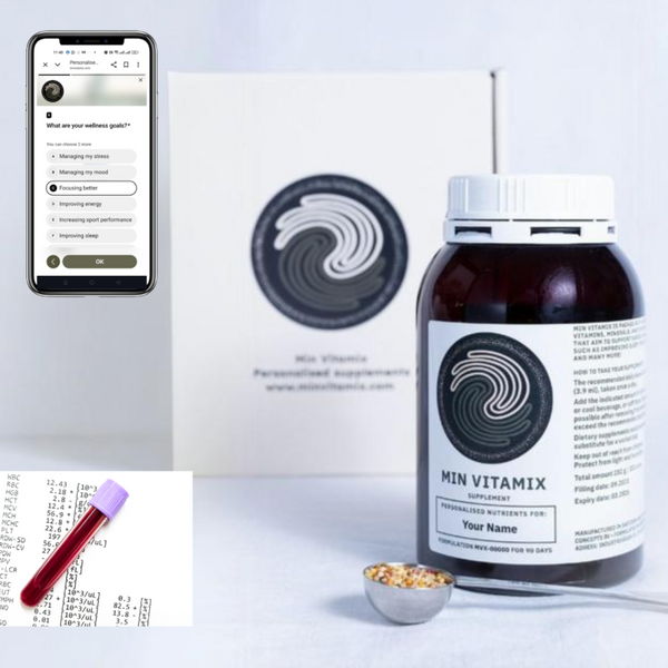 Min Vitamix Ultra Supplements with blood test